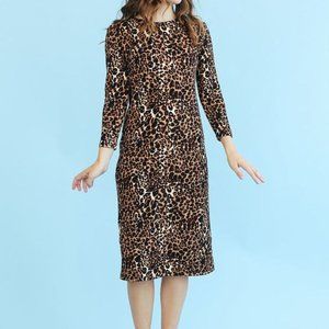 Sonnet James "Reese" Leopard Print Dress XSmall